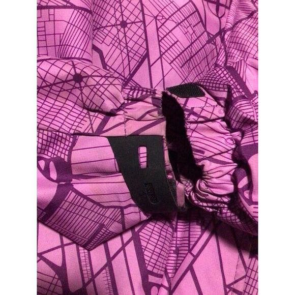 OTU Womens Medium Waterproof Ski Snowboarding Jacket Fleece Hooded Purple - Picture 9 of 9